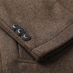 Manteau homme col montant boutonné