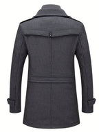 Manteau Homme Long à Col Montant