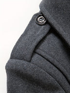 Manteau Homme Long à Col Montant
