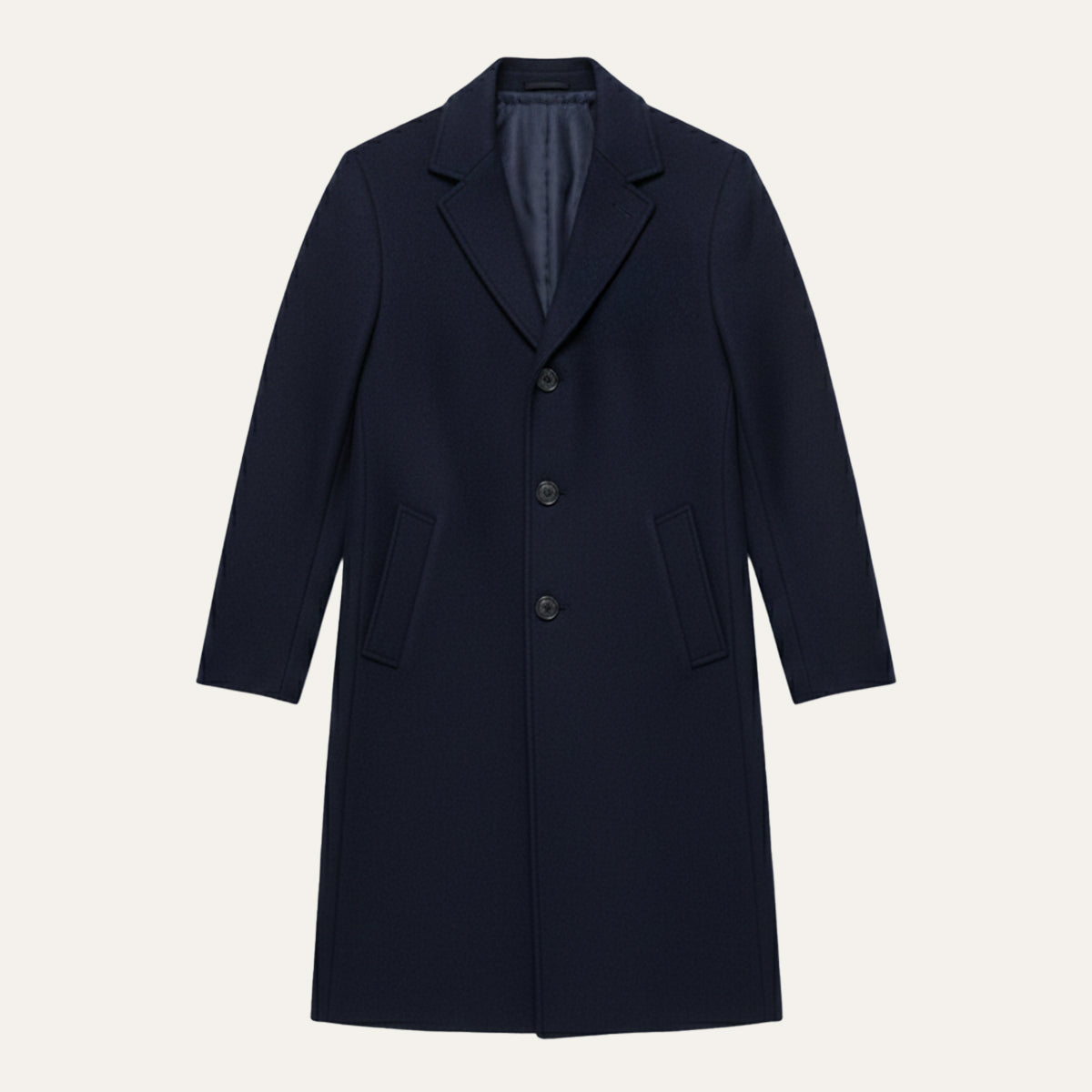 Manteau homme long à revers