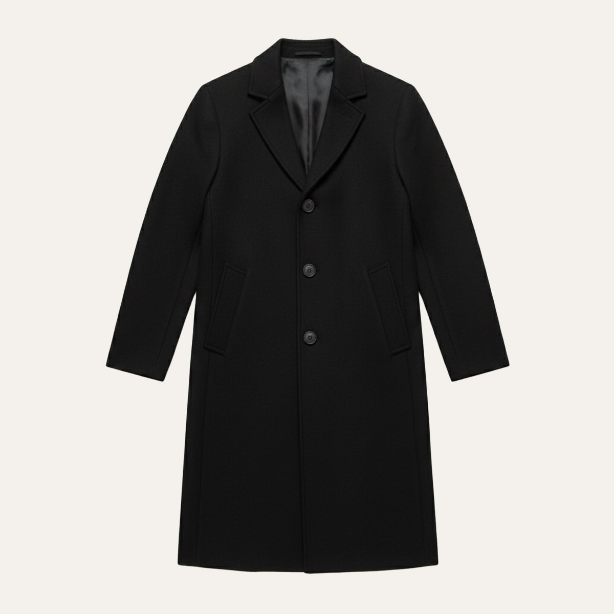 Manteau homme long à revers