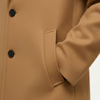 Manteau homme long à revers