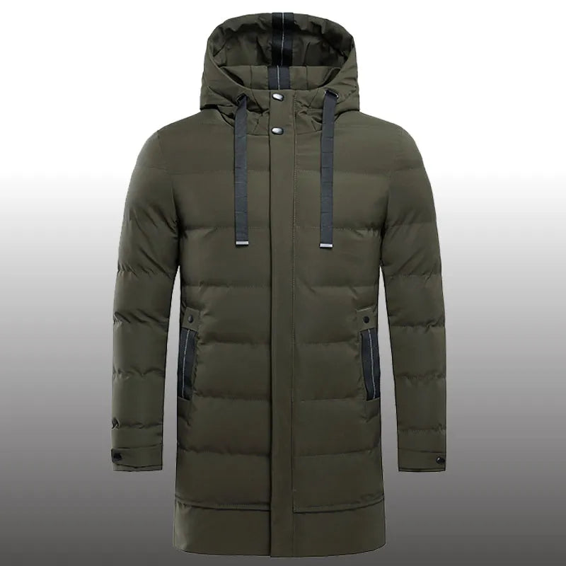 Manteau homme matelassé à capuche