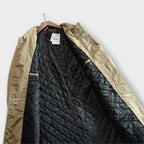 Manteau homme toile matelassé col à revers