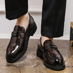Mocassins habillés homme à boucle