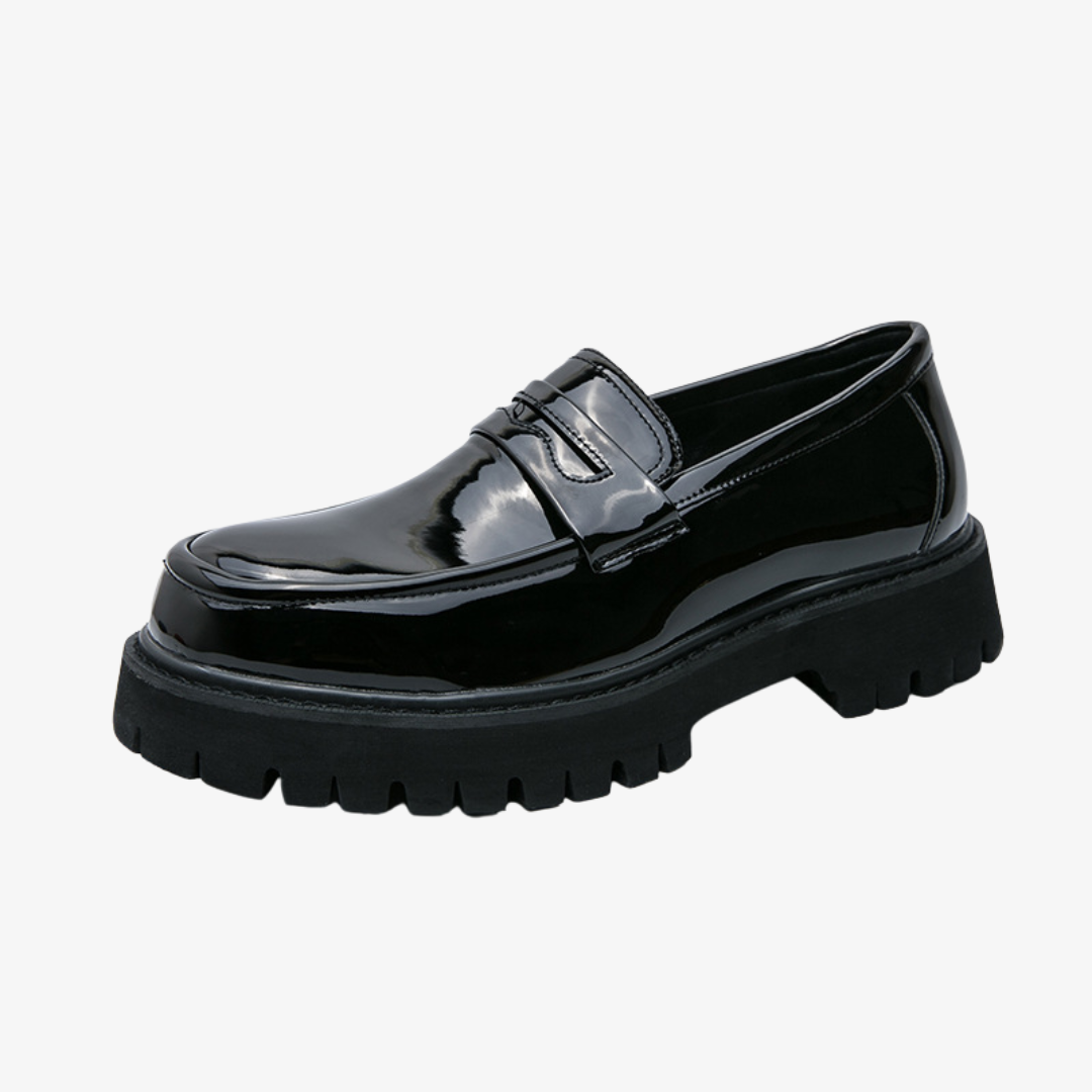 Mocassins homme à avec double bride sur le dessus