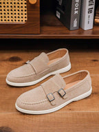 Mocassins homme à boucles doubles