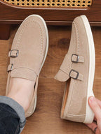 Mocassins homme à boucles doubles