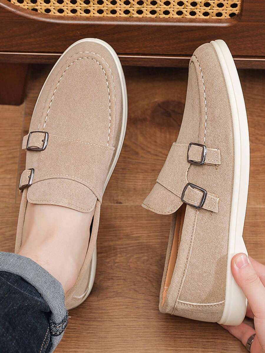 Mocassins homme à boucles doubles