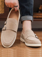 Mocassins homme à boucles doubles