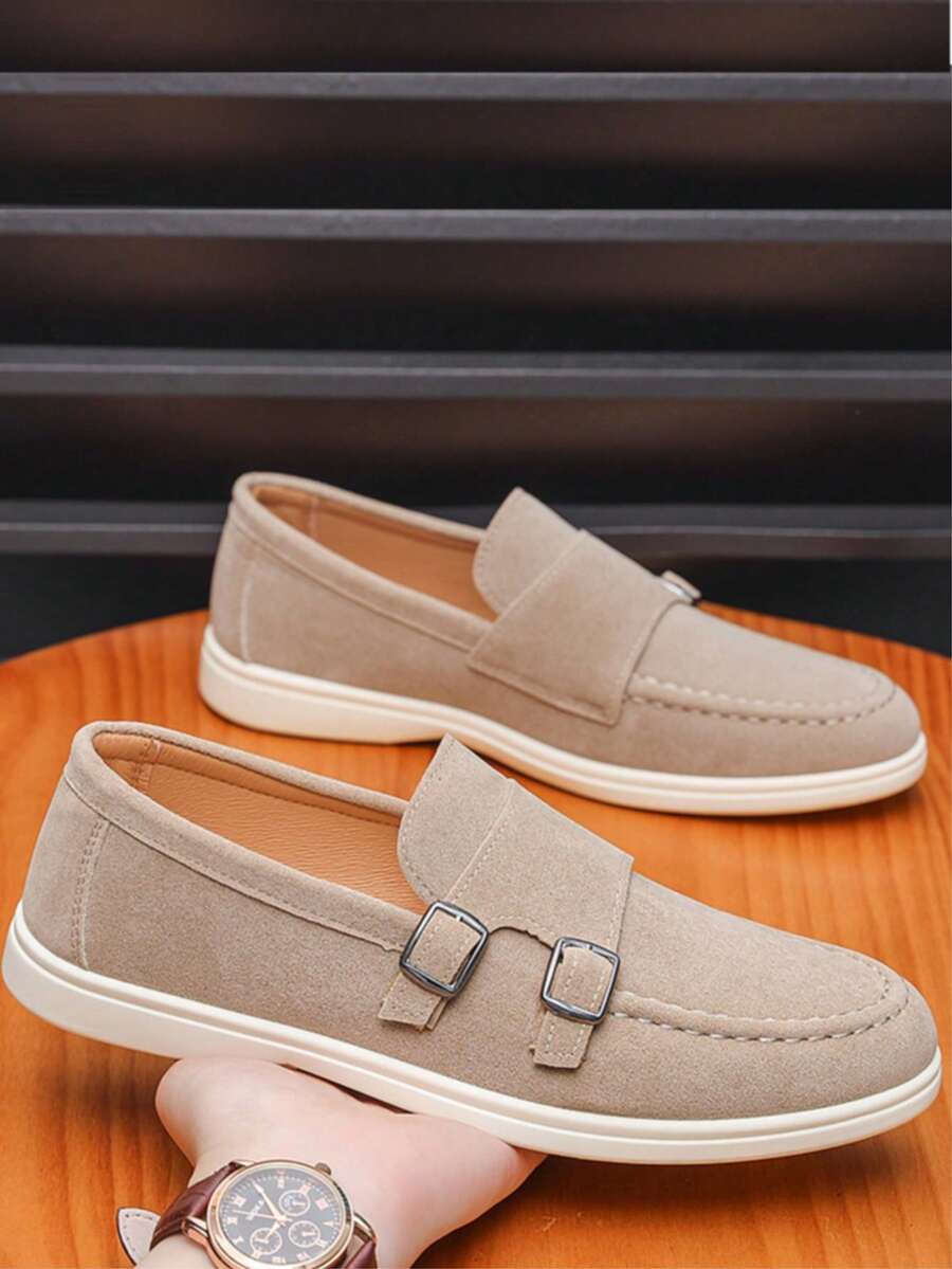 Mocassins homme à boucles doubles