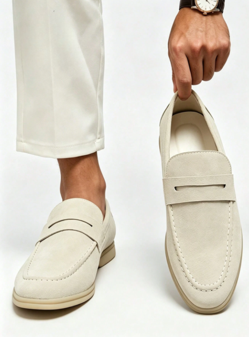 Mocassins homme à empeigne unie
