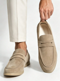Mocassins homme à empeigne unie