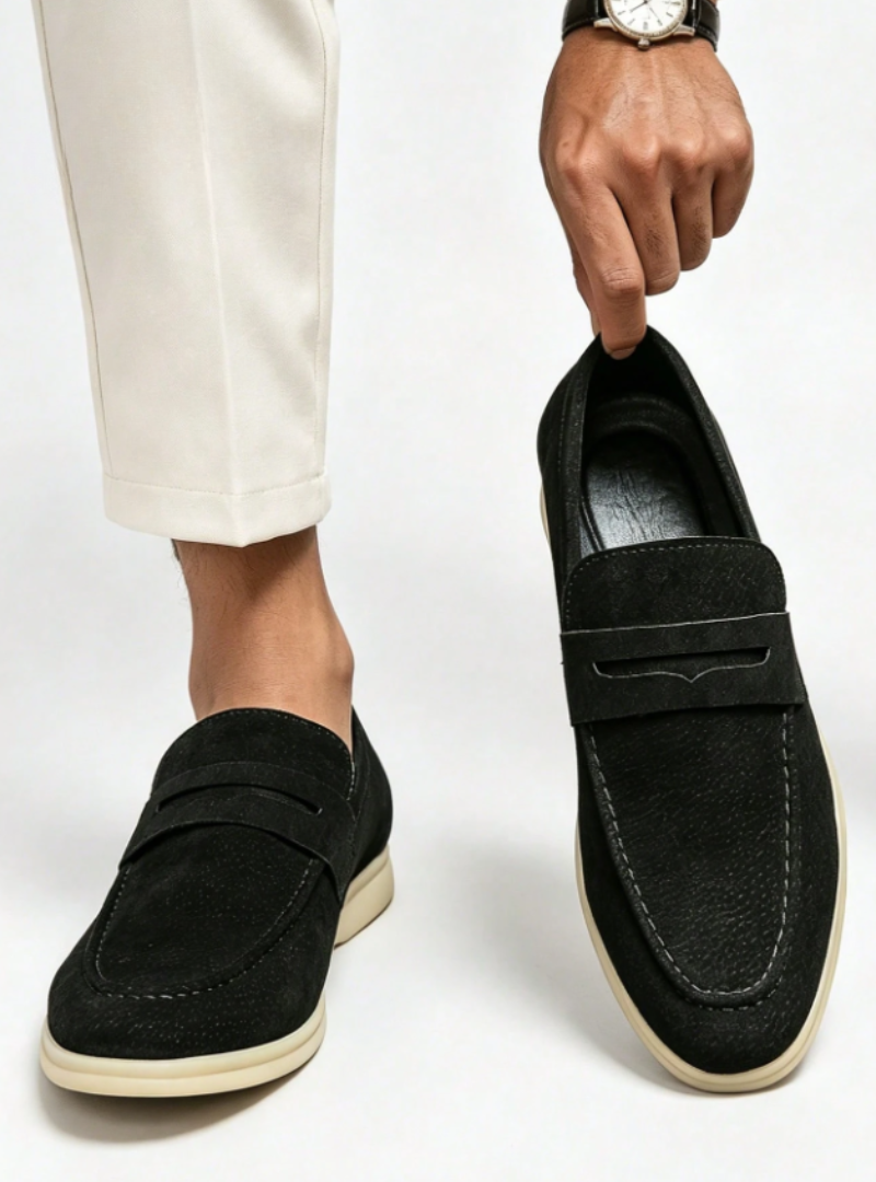Mocassins homme à empeigne unie