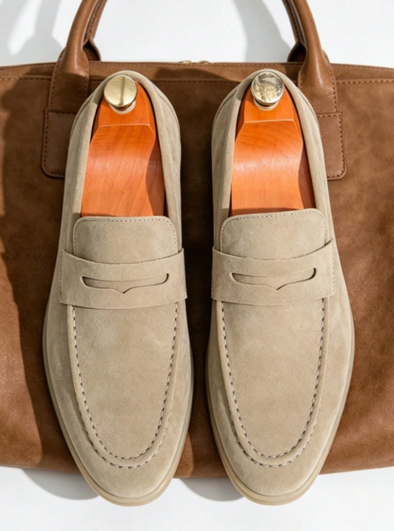 Mocassins homme à empeigne unie