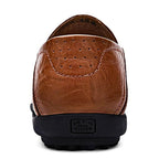 Mocassins homme à enfiler perforées