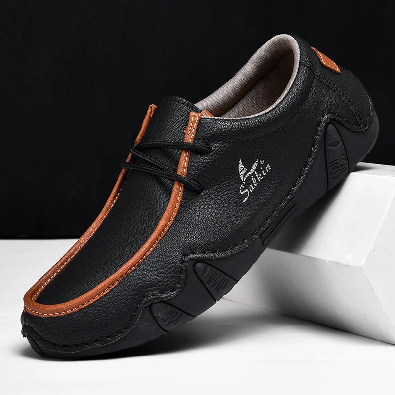 Mocassins homme à lacets semelle flexible