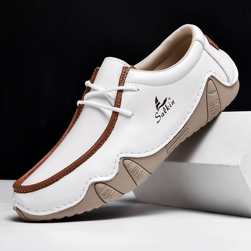 Mocassins homme à lacets semelle flexible
