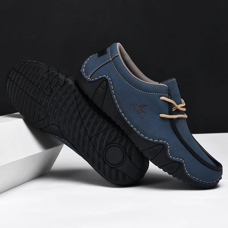 Mocassins homme à lacets semelle flexible