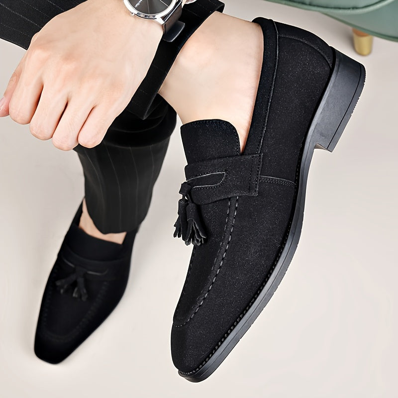 Mocassins homme à plateau frangé