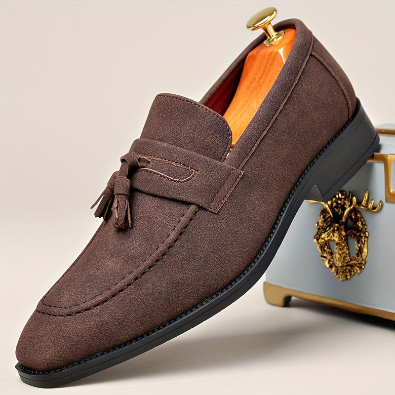 Mocassins homme à plateau frangé