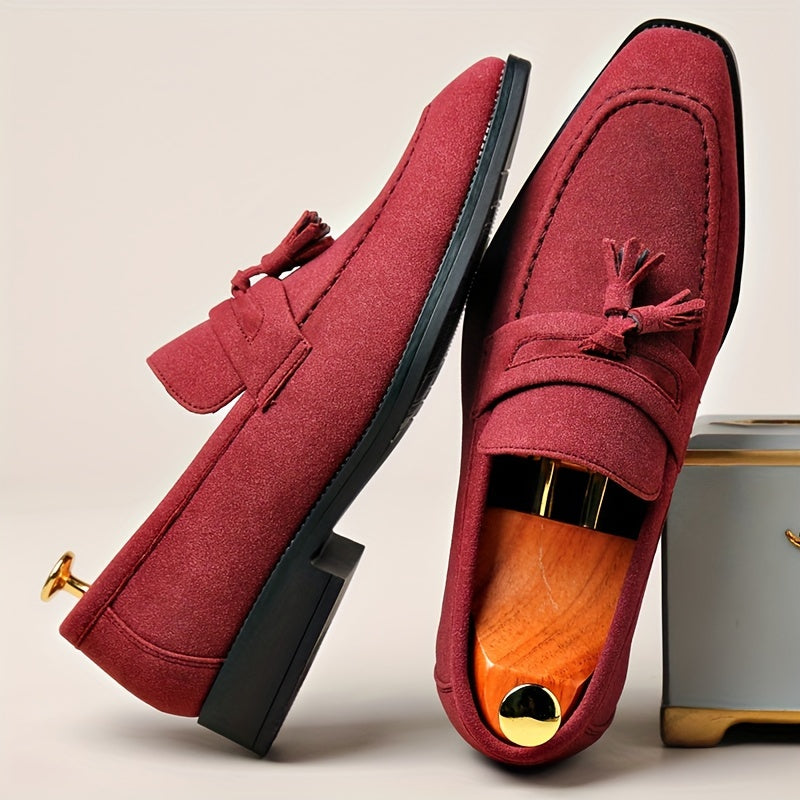 Mocassins homme à plateau frangé
