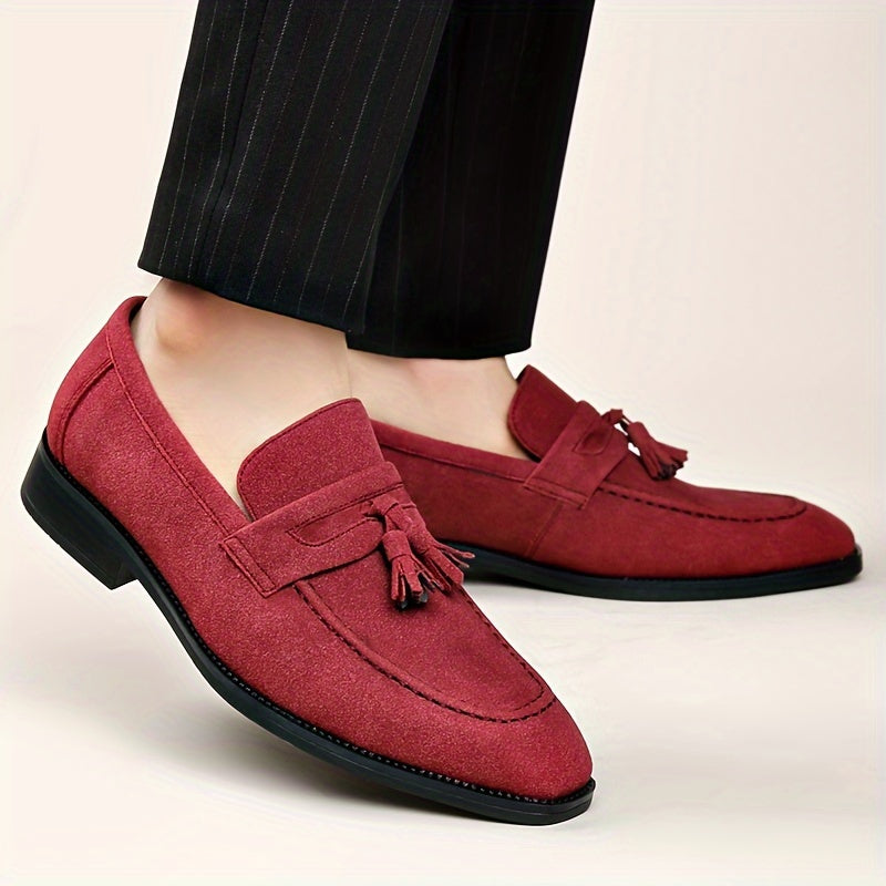 Mocassins homme à plateau frangé