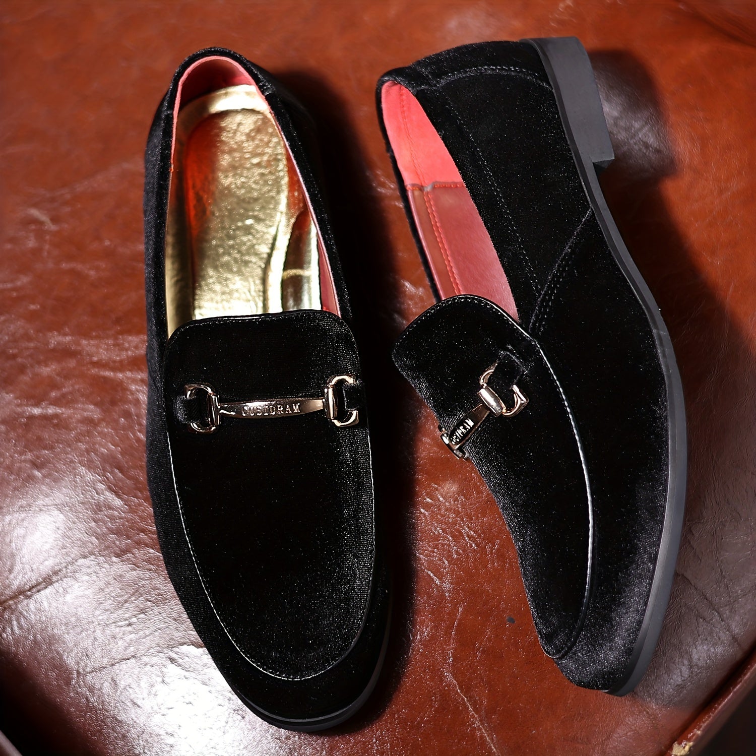 Mocassins homme à barrette métallique