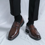Mocassins homme barrette métallique