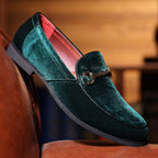 Mocassins homme à barrette métallique