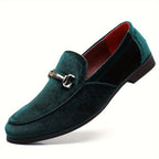 Mocassins homme à barrette métallique