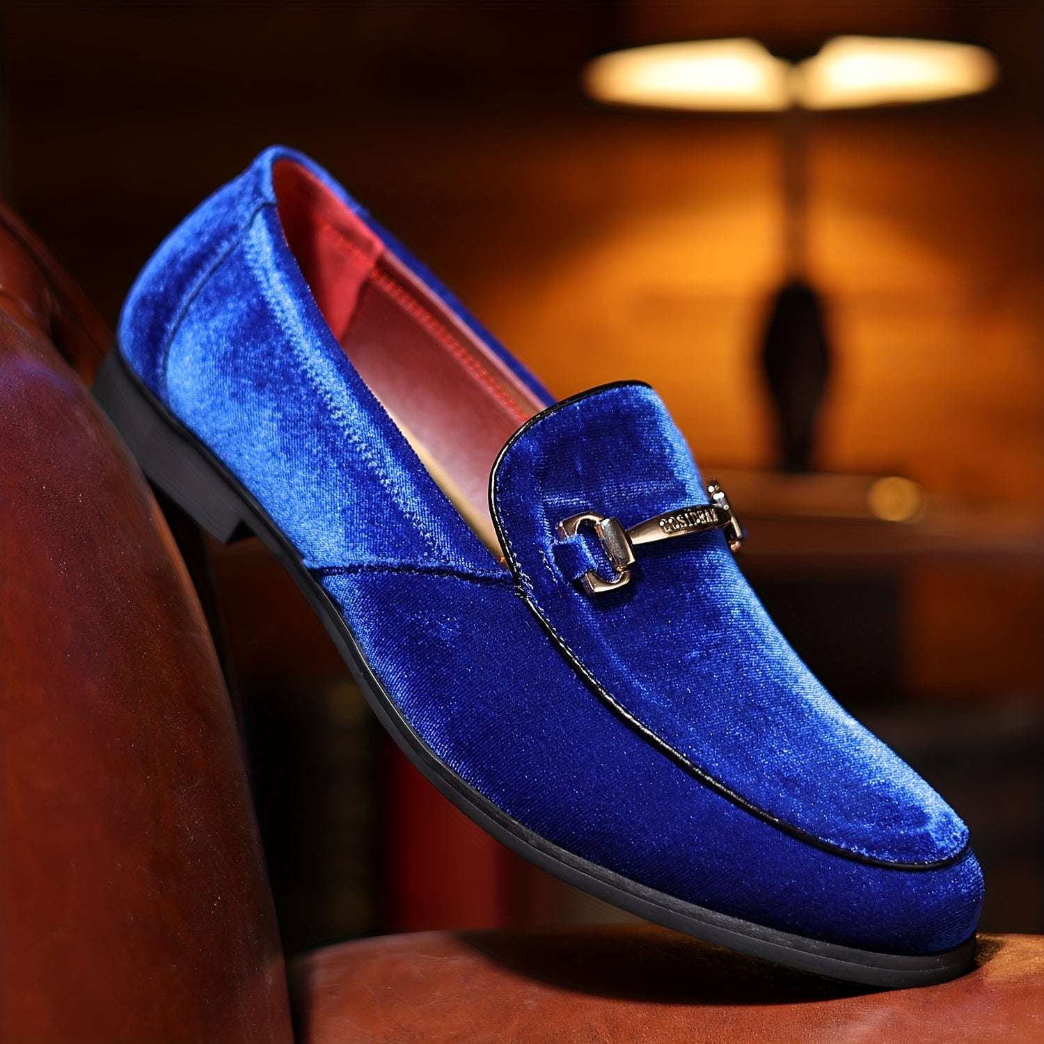 Mocassins homme à barrette métallique