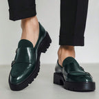 Mocassins homme à double boucle