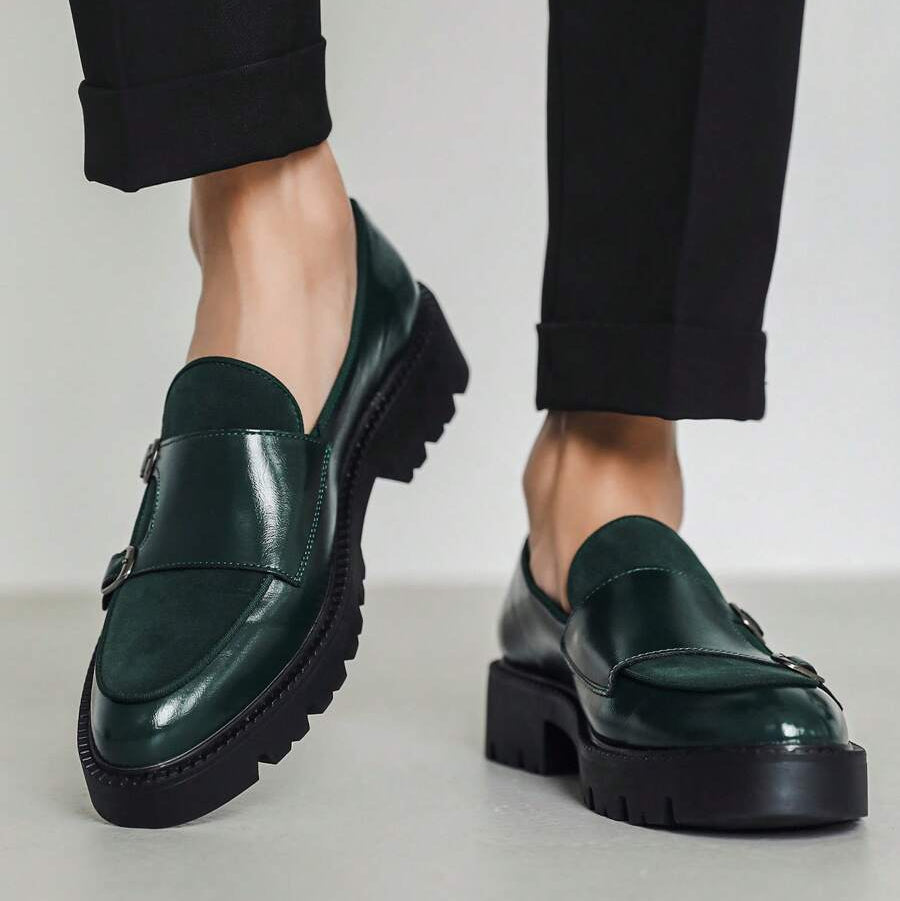 Mocassins homme à double boucle