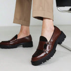Mocassins homme à double boucle