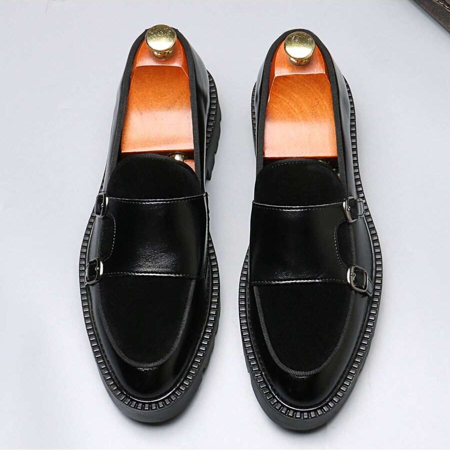 Mocassins homme à double boucle