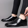 Chaussures habillées homme effet croco