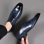 Chaussures habillées homme effet croco