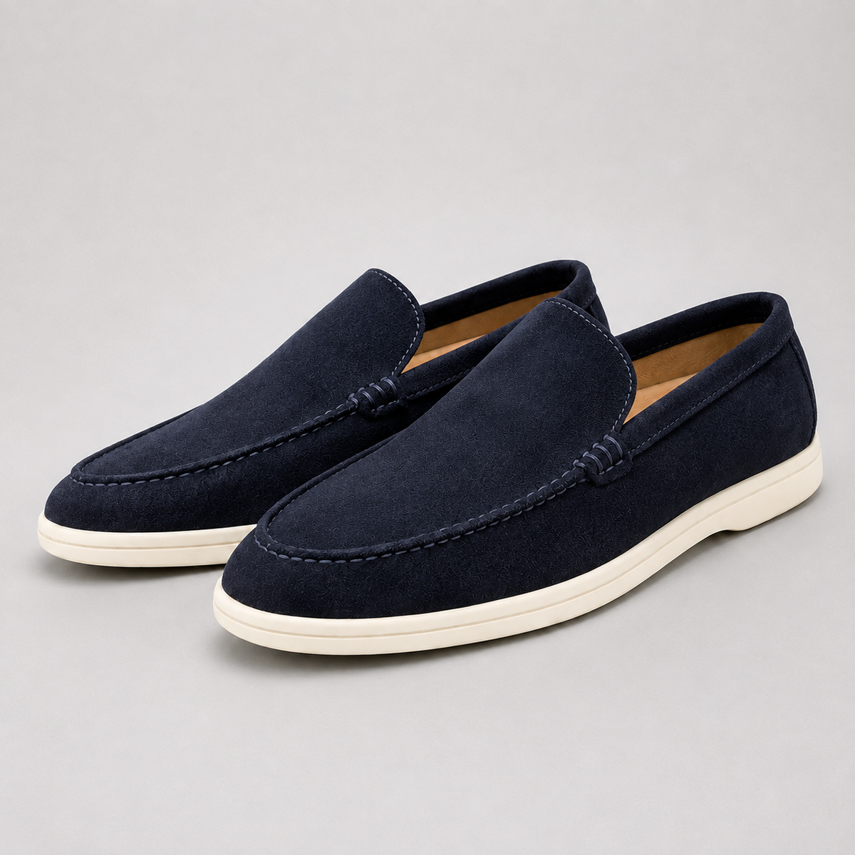 Mocassins homme effet daim à enfiler