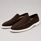 Mocassins homme effet daim à enfiler