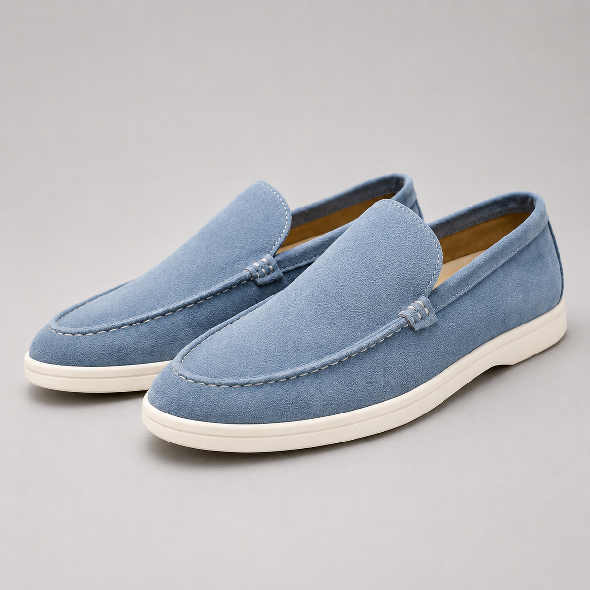 Mocassins homme effet daim à enfiler