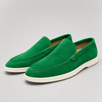 Mocassins homme effet daim à enfiler