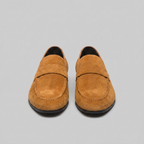 Mocassins homme en daim à bride fendue