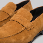 Mocassins homme en daim à bride fendue