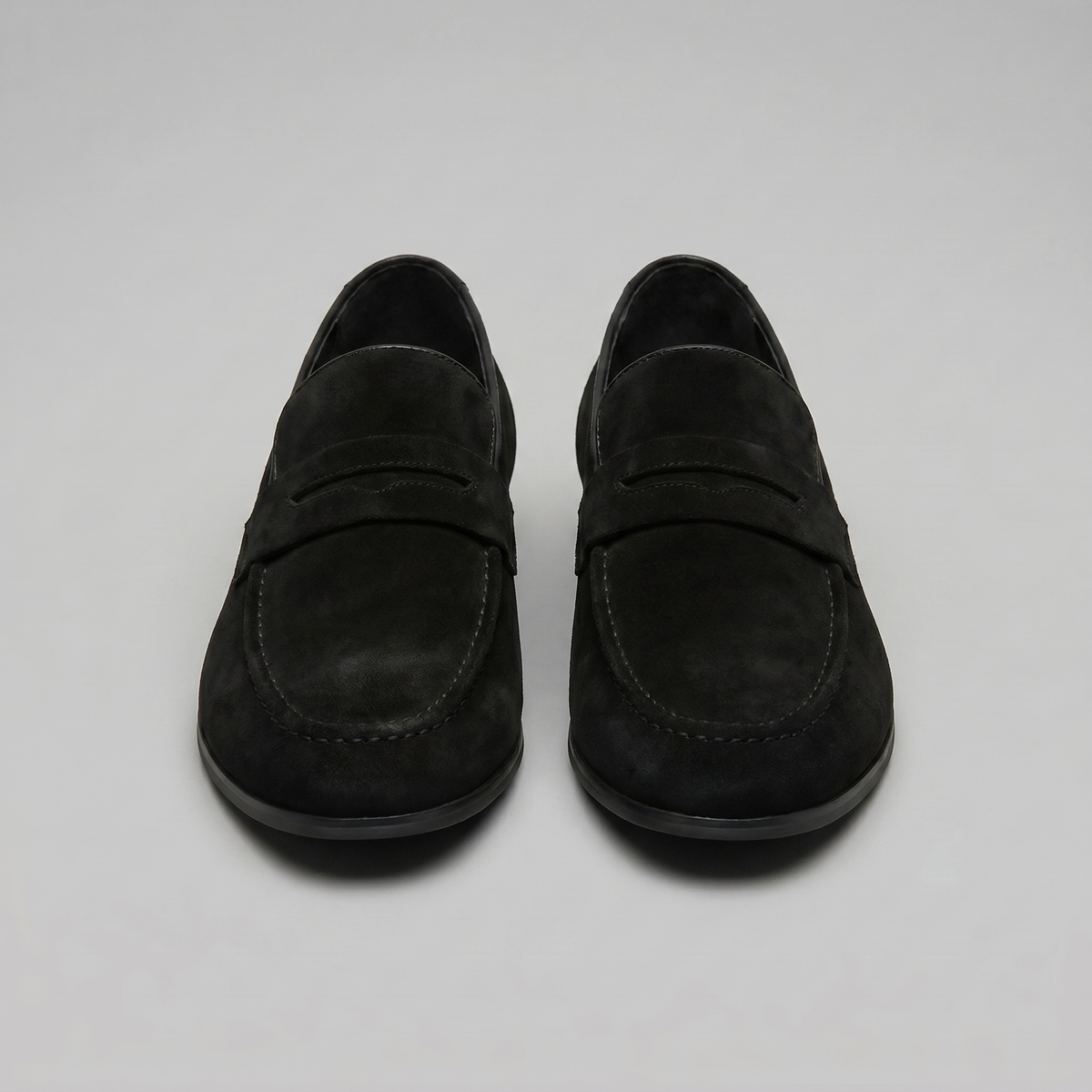 Mocassins homme en daim à bride fendue