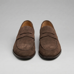 Mocassins homme en daim à bride fendue