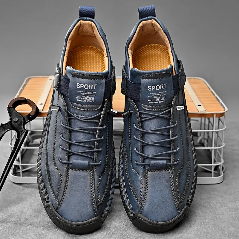 Chaussures homme à lacets bande élastique
