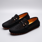 Mocassins homme perforés à picots