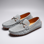 Mocassins homme perforés à picots