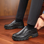 Mocassins homme surpiqûres contrastées